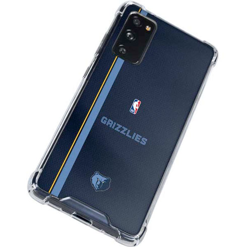 NBA Memphis Grizzlies Jersey Galaxy S20 FE Clear Case